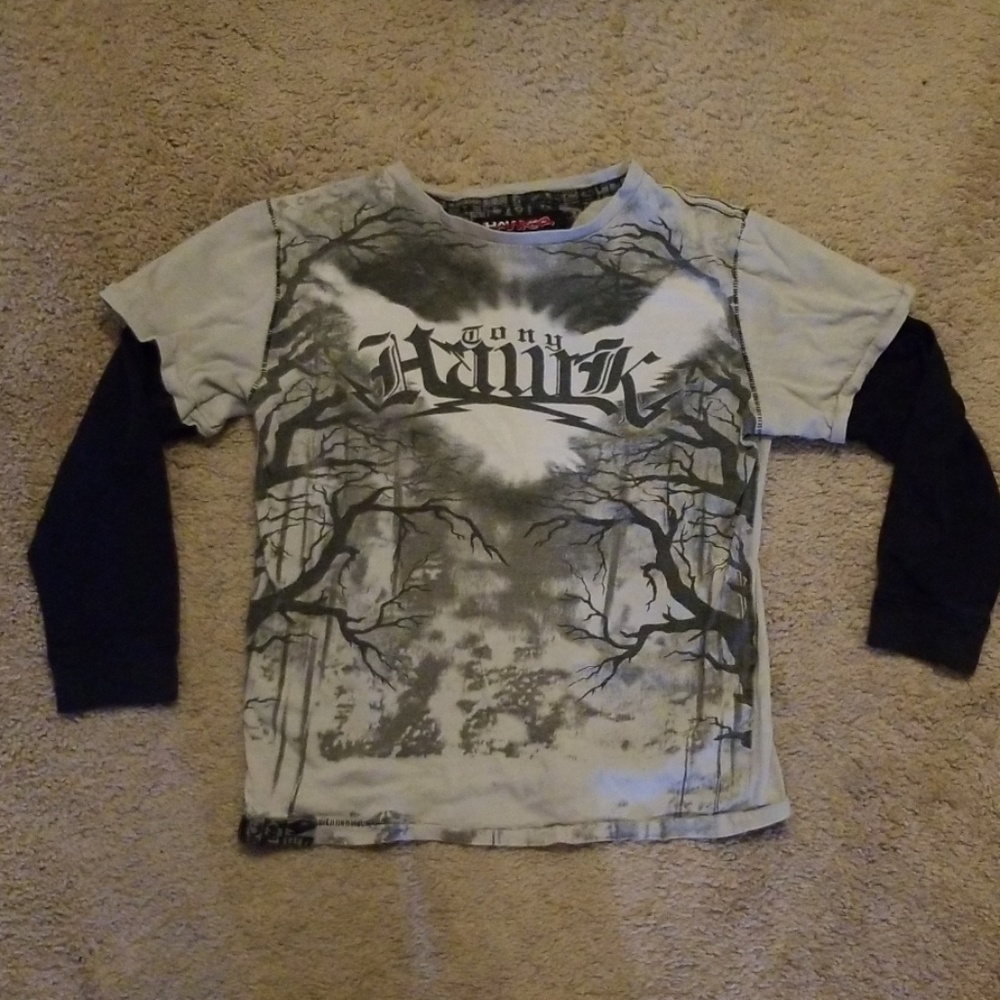 Tony Hawk Long Sleeve Shirt Boys Size 8